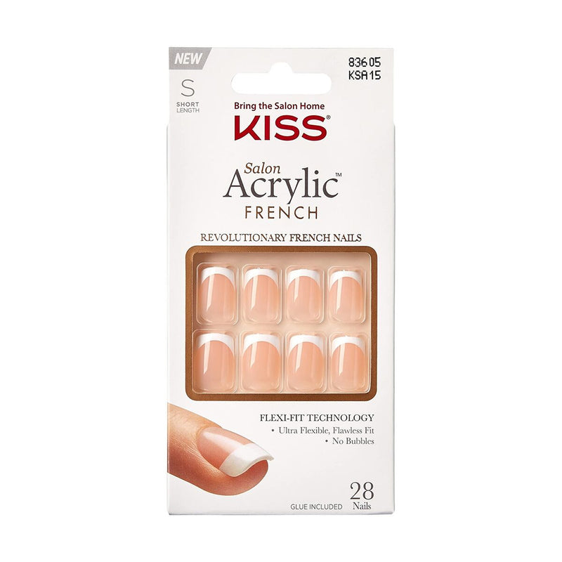 KISS - Salon Acrylic French Nails KSA15 Short