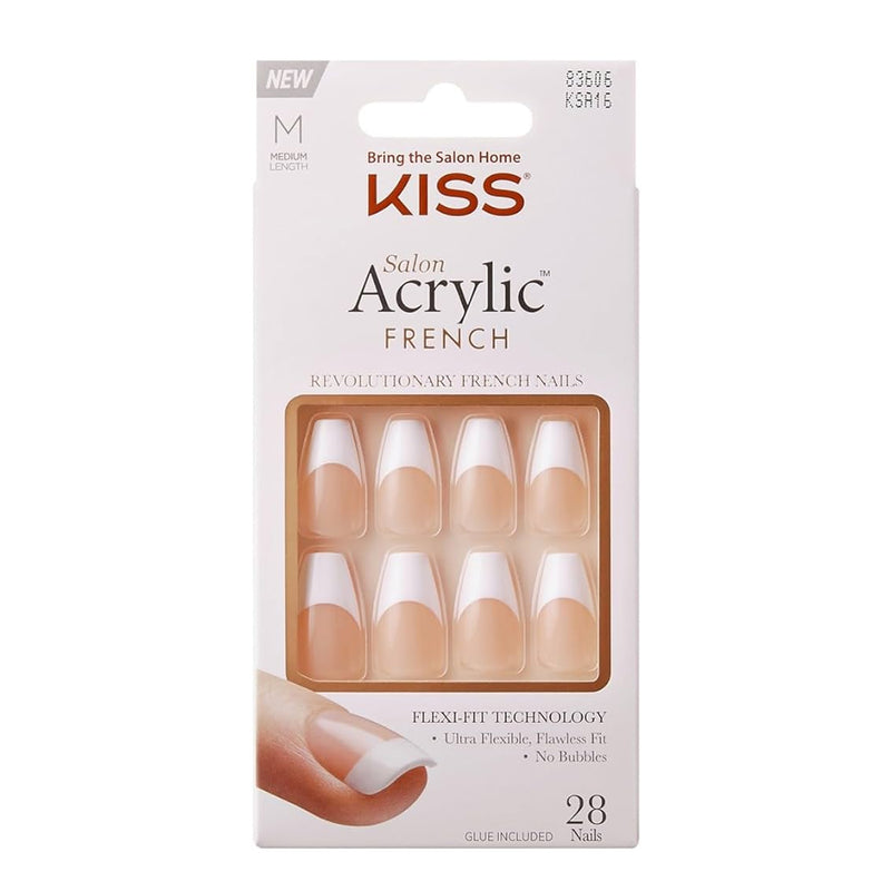 KISS - Salon Acrylic French Nails KSA16 Medium