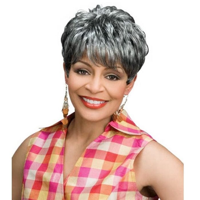 London Foxy Silver Synthetic Wig — Hair To Beauty