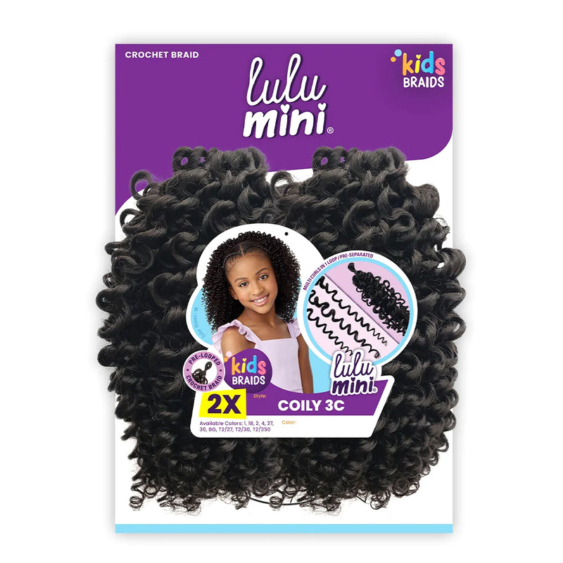 Sensationnel Lulu Mini Synthetic Kids Braid - 2X COILY 3C