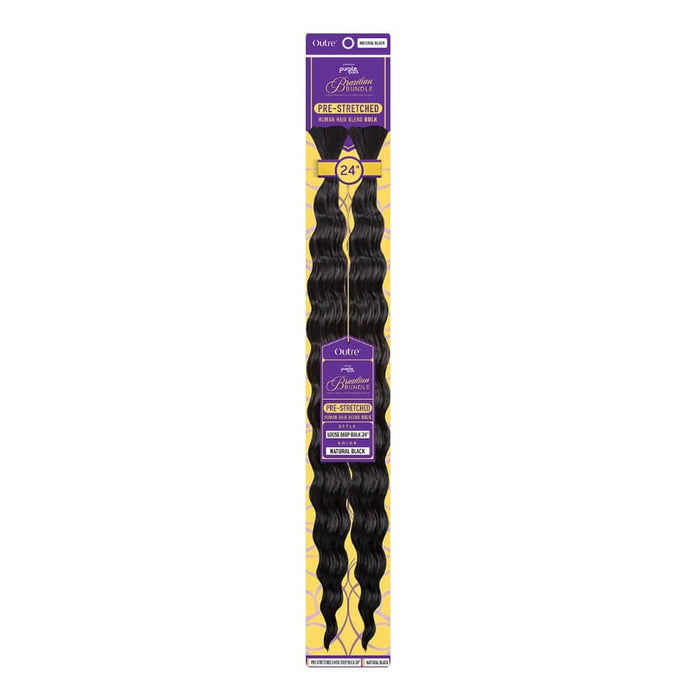 LOOSE DEEP BULK - Outre Purple Pack Human Hair Blend Pre-stretched Braid