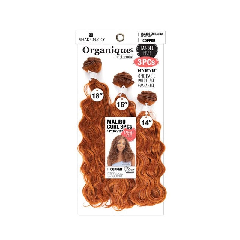 MALIBU CURL 3PCS 14" 16" 18" | Shake-N-Go Organique Mastermix Synthetic Weave