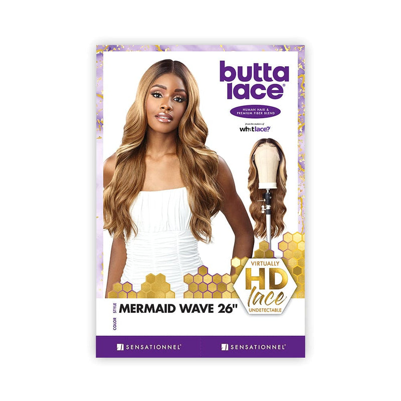 MERMAID WAVE 26″ | Sensationnel Butta Lace Human Hair Blend HD Lace Front Wig