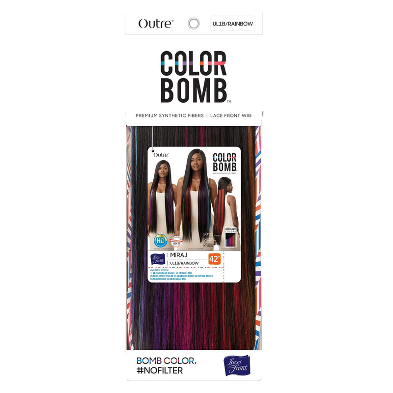 MIRAJ - Outre Color Bomb Synthetic HD Lace Front Wig