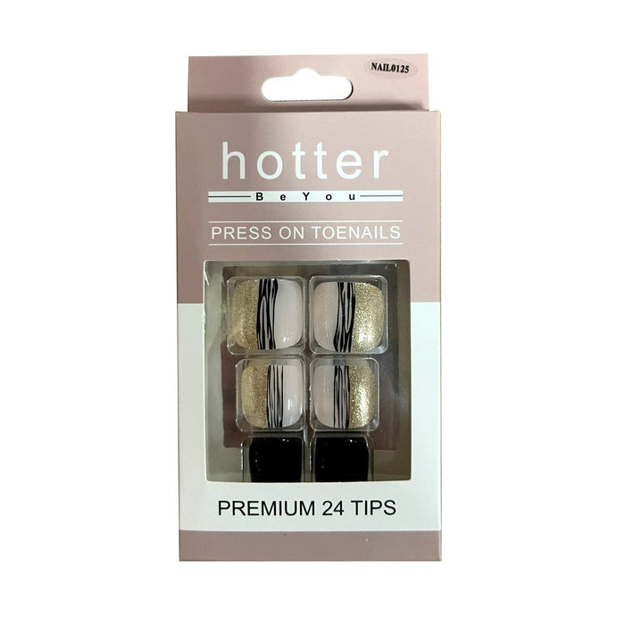 BE U - Hotter Press On Toenails NAIL0125