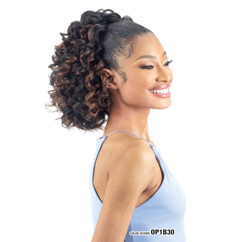 Freetress Natural Me Synthetic Ponytail - NATURAL DEEP CURL