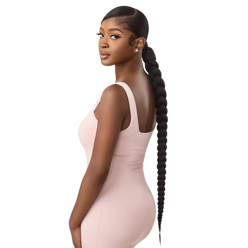 NATURAL BRAIDED PONYTAIL 32" | Outre Pretty Quick Wrap Synthetic Ponytail