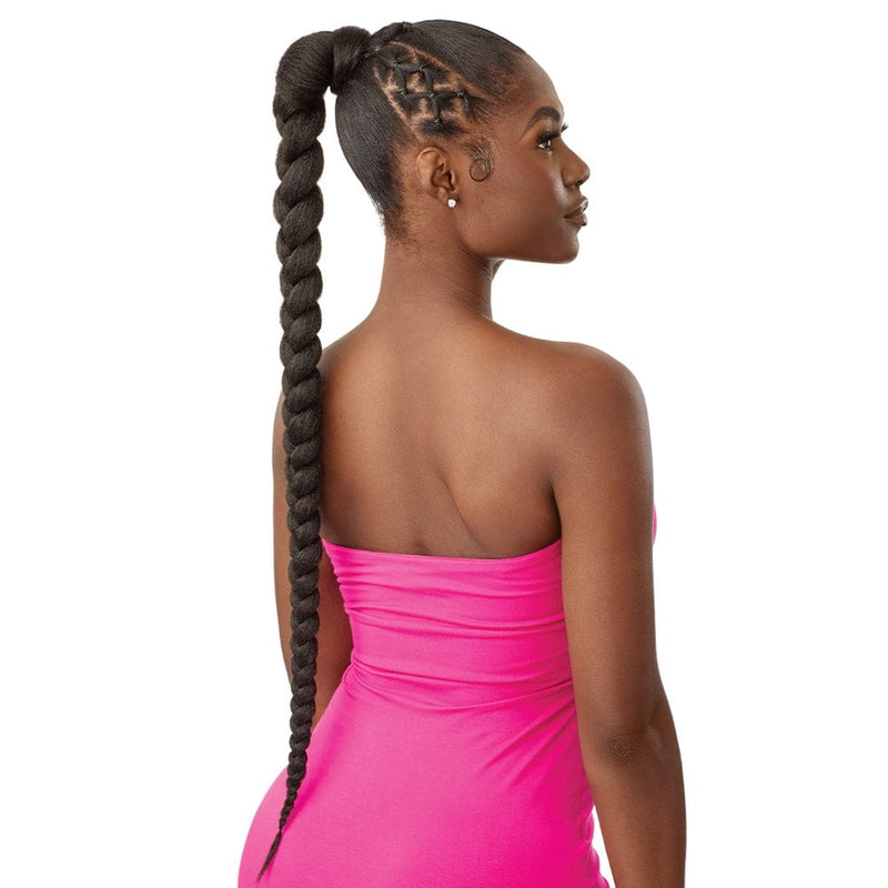 NATURAL BRAIDED PONYTAIL 32" | Outre Pretty Quick Wrap Synthetic Ponytail