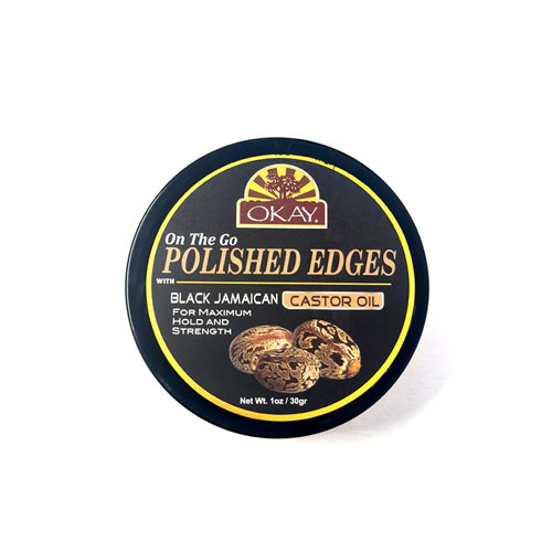 OKAY - On The Go Polished Edges With Black Jamaican Castor Oil 1oz
