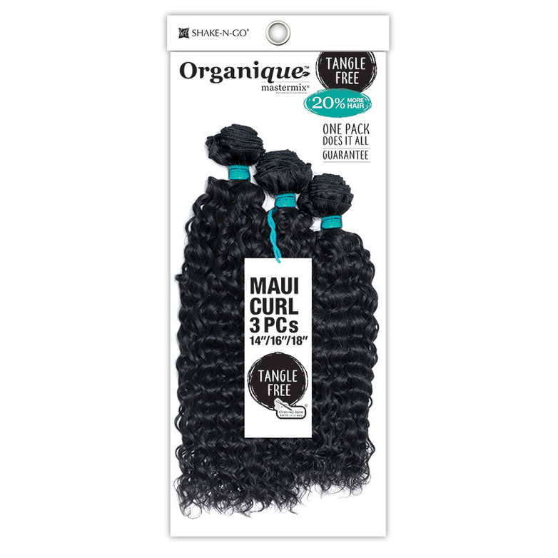 Shake-N-Go Organique Mastermix Synthetic Weave - MAUI CURL 3PCS