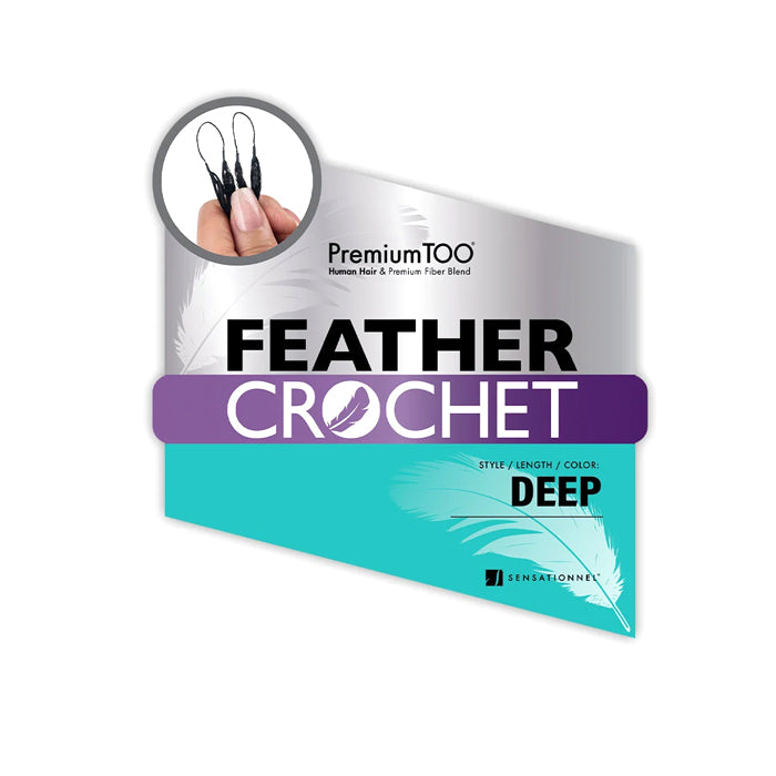 Sensationnel Premium Too Feather Crochet Human Hair Blend Braid - DEEP