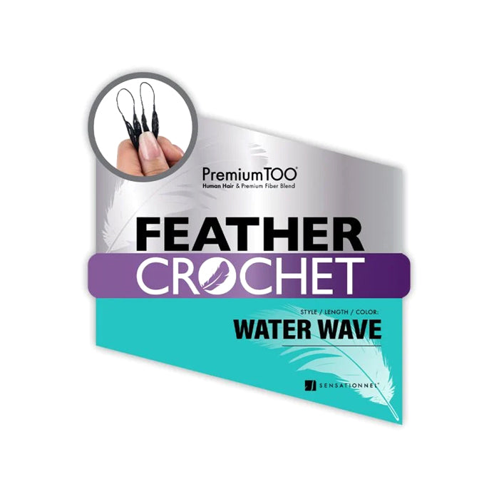 Sensationnel Premium Too Feather Crochet Human Hair Blend Braid - WATER WAVE
