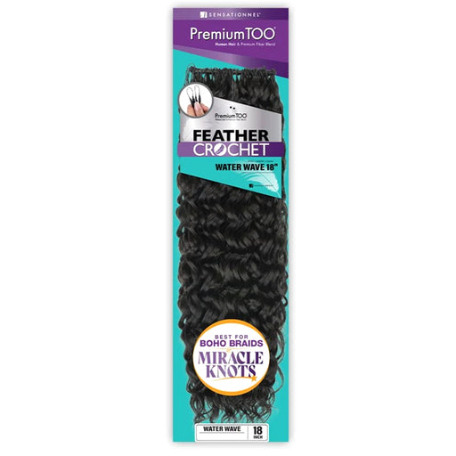 Sensationnel Premium Too Feather Crochet Human Hair Blend Braid - WATER WAVE