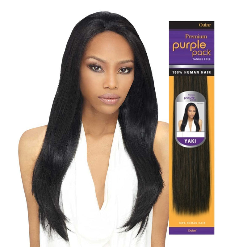 Outre Human Hair Weave - PURPLE PACK YAKI