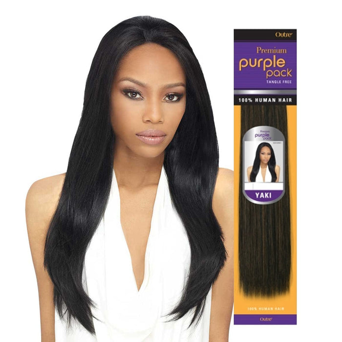 PURPLE PACK YAKI  - Human Hair Weave