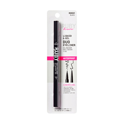 RUBY KISSES - Duo Felt Tip Eyeliner RDE01 Black