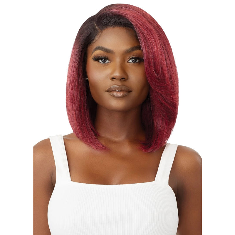Lay Front Outre Sleek Lay Part Synthetic Lace Front Wig - RUDY — Hair to Beauty
