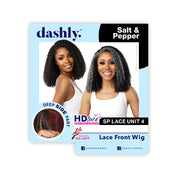Sensationnel Dashly Salt & Pepper Synthetic Lace Front Wig - SP LACE UNIT 4