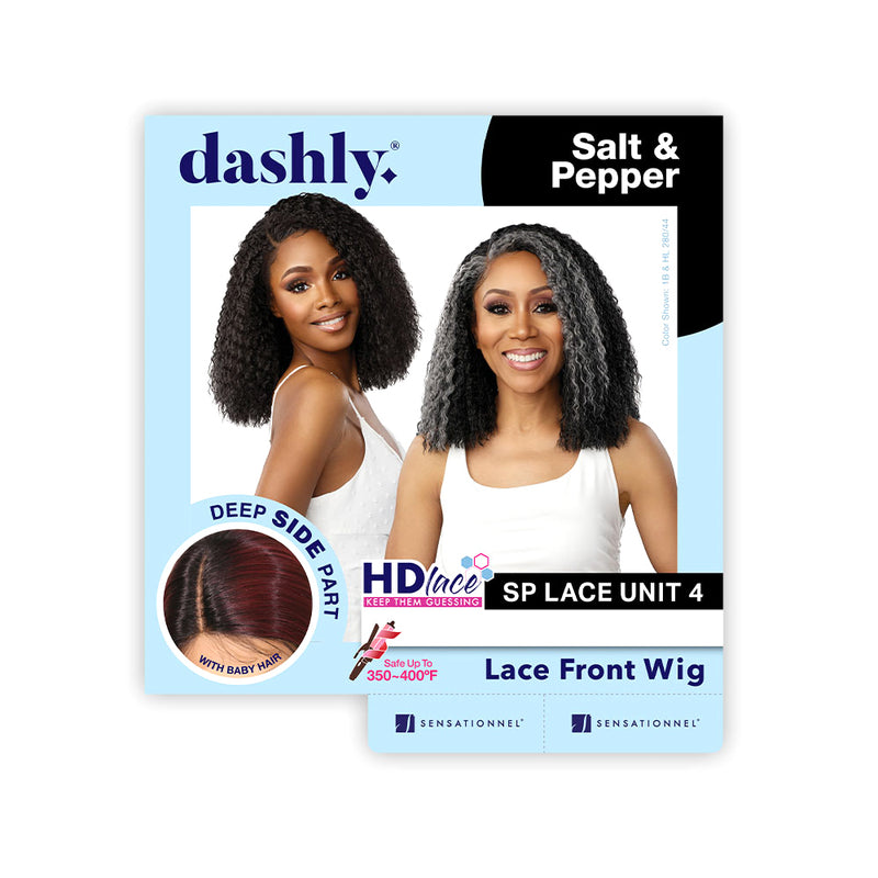 Sensationnel Dashly Salt & Pepper Synthetic Lace Front Wig - SP LACE UNIT 4