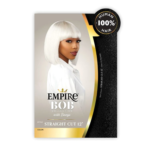 Sensationnel Empire Bob Human Hair Wig - STRAIGHT CUT 12″