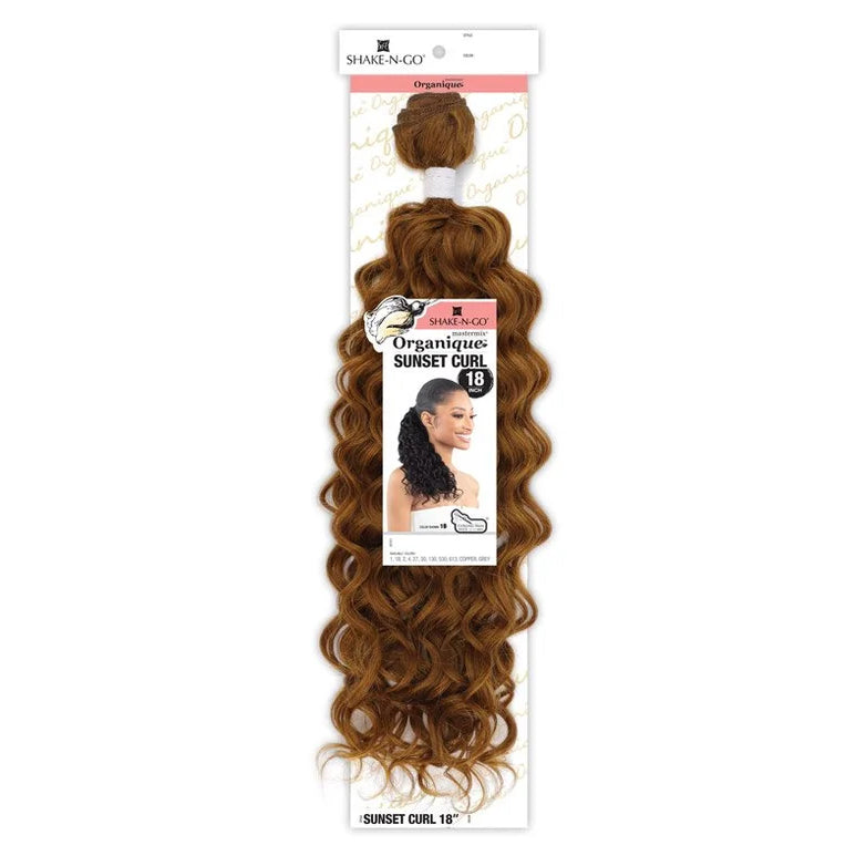 Shake N go Organique Mastermix Synthetic Weave - SUNSET CURL 18"