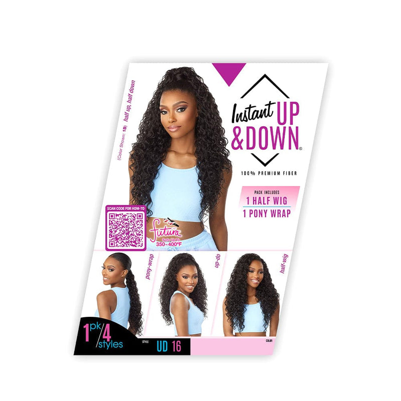 UD 16 | Sensationnel Instant Up & Down Synthetic Pony Wrap Half Wig