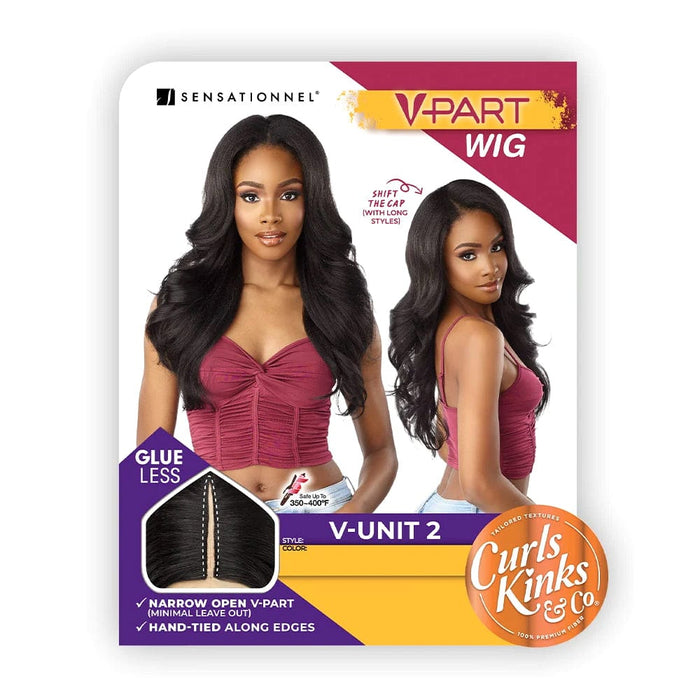 V-UNIT 2 - Sensationnel Curls Kinks & Co Synthetic V-Part Lace Wig