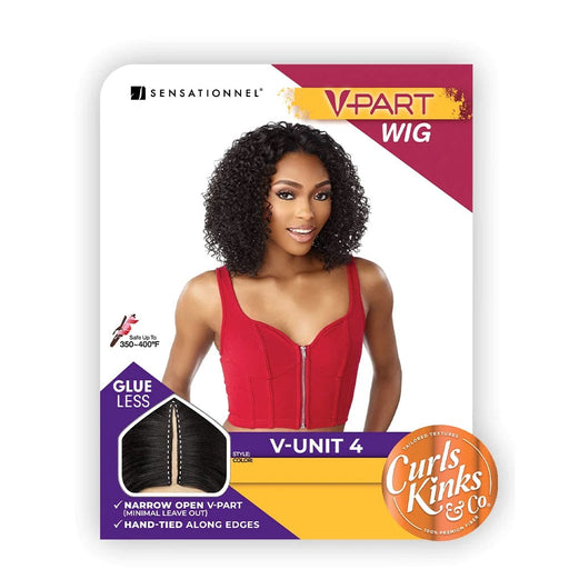 V-UNIT 4 - Sensationnel Curls Kinks & Co Synthetic V-Part Lace Wig