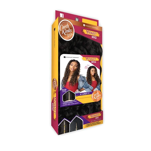 Sensationnel Curls Kinks & Co Synthetic V-Part Lace Wig - V-UNIT 7