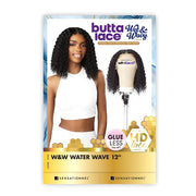 Sensationnel Butta Lace Human Hair Blend HD Lace Front Wig - WET & WAVY WATER WAVE 12″