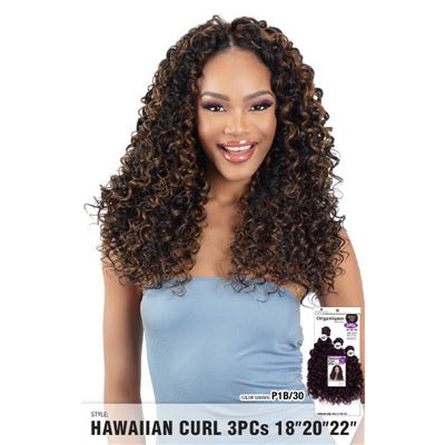 Shake N go Organique Mastermix Synthetic Weave - HAWAIIAN CURL 3PCS
