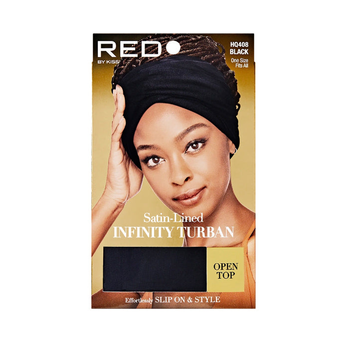 RED BY KISS - Satin-Lined Infinity Turban HQ408