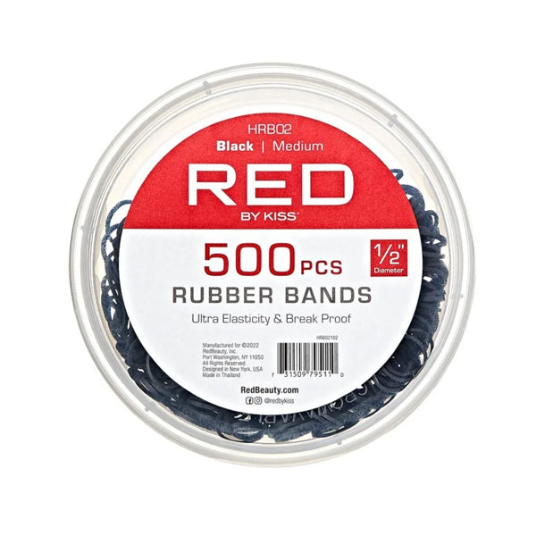 Red by Kiss - 500 Rubber Hair Band Medium HRB02