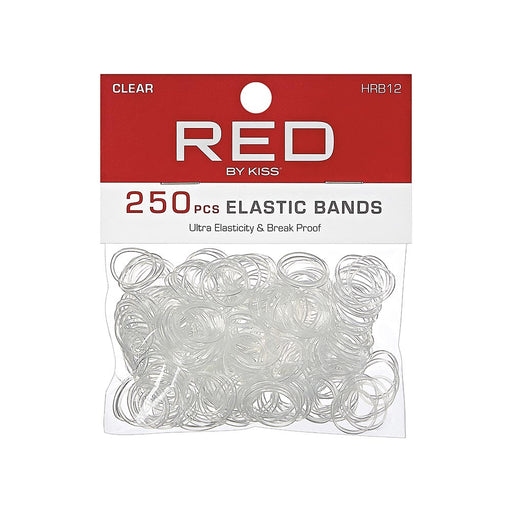 Red by Kiss - 250 Plastic Elastic Hair Band