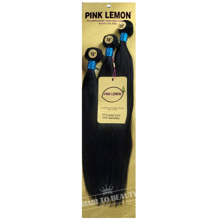 STRAIGHT | Pink Lemon 100% Unprocessed Virgin Remi Hair Weave