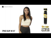 STRAIGHT 14" | Sensationnel Empire 7PCS Butterfly Clip-In Human Hair Pieces