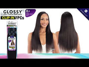 Shake-N-Go Glossy 100% Virgin Remy Hair Clip-In 7pc - STRAIGHT 18"