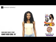 Sensationnel Curls Kinks & Co Synthetic Lace Front Wig - Y-PART KINKY ROD CURL 18″