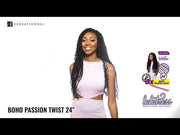 3X BOHO PASSION TWIST 24 INCH - Sensationnel Lulutress Synthetic Crochet Braid