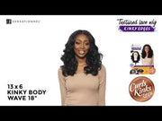 13X6 KINKY BODY WAVE 18″ | Sensationnel Curls Kinks & Co Synthetic Lace Front Wig
