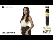 STRAIGHT 18" | Sensationnel Empire 7PCS Butterfly Clip-In Human Hair Pieces