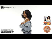 Sensationnel Curls Kinks & Co Synthetic Lace Front Wig - Y-PART KINKY VOLUME CURL 14″