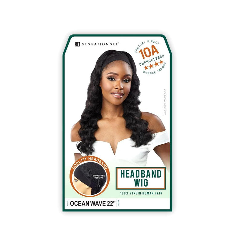 OCEAN WAVE 22″ | Sensationnel 10A Headband Human Hair Wig | Hair to Beauty.
