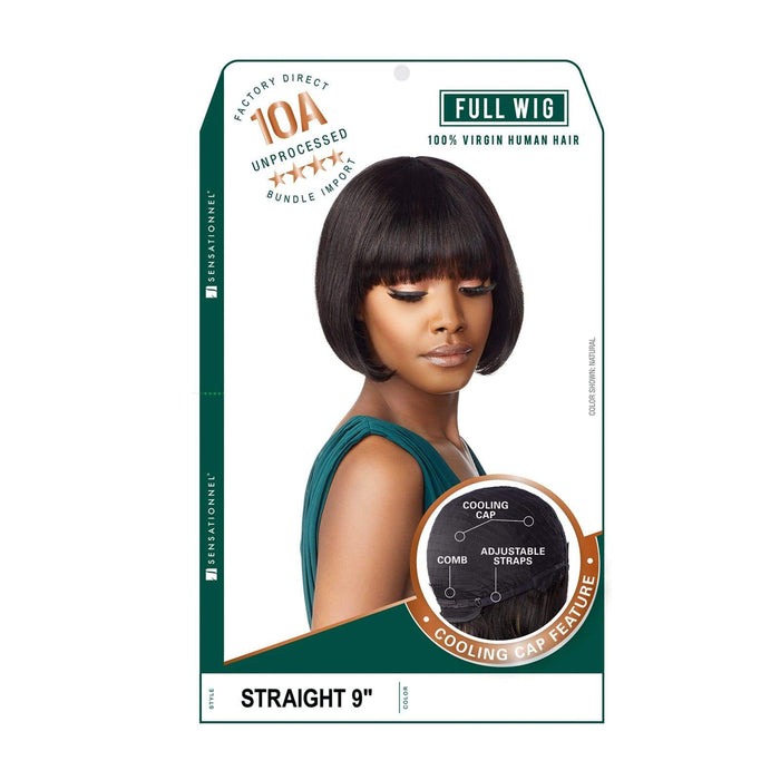 10A STRAIGHT 9″ | 100% Virgin Human Hair Full Wig | Hair to Beauty.