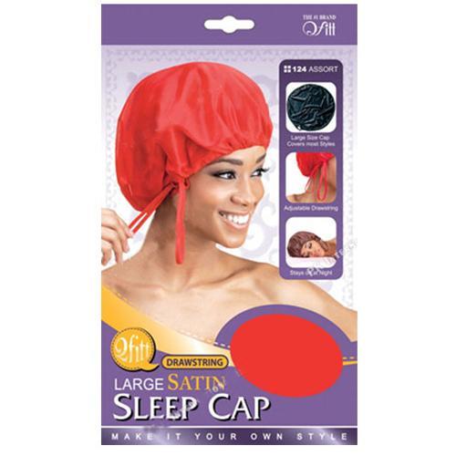QFITT | Drawstring Large Satin Sleep Cap | Hair to Beauty.