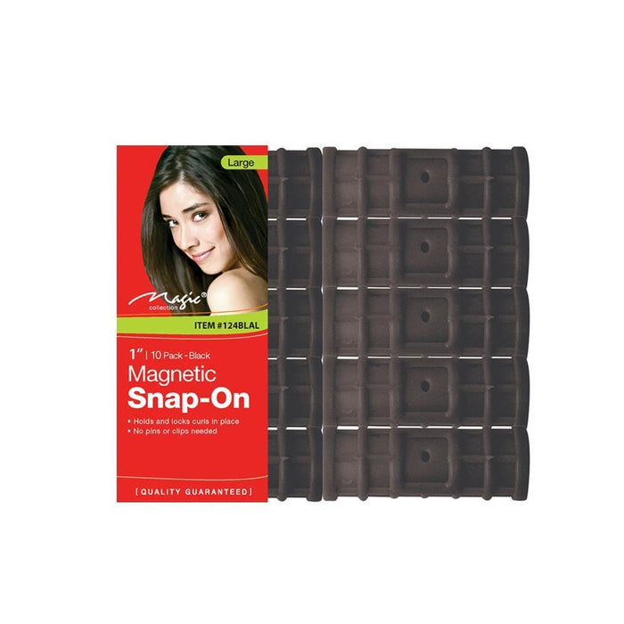MAGIC | Magnetic Snap-On Rollers Black 124 | Hair to Beauty.