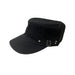 BE U | Military Buckle Design Flat Top Adjustable Cap - Hair to Beauty.