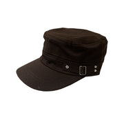 BE U | Military Buckle Design Flat Top Adjustable Cap - Hair to Beauty.
