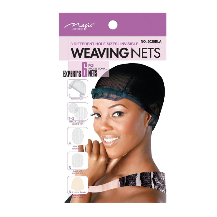 MAGIC | Hair Weaving Nets 6PCS - 2028BLA | Hair to Beauty.
