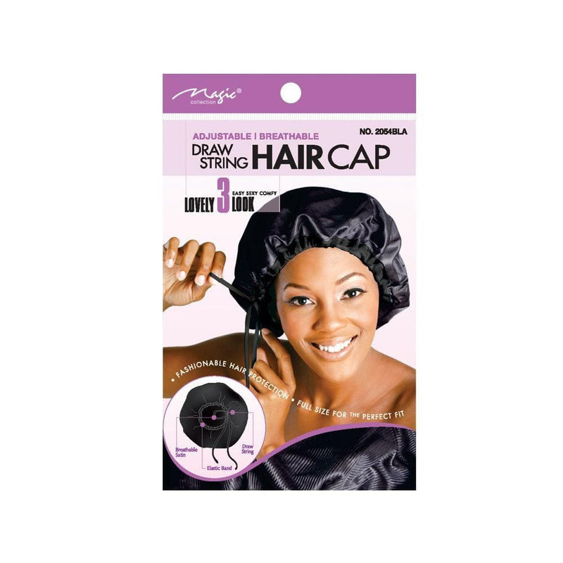MAGIC | Draw String Cap Black-Adjust | Hair to Beauty.